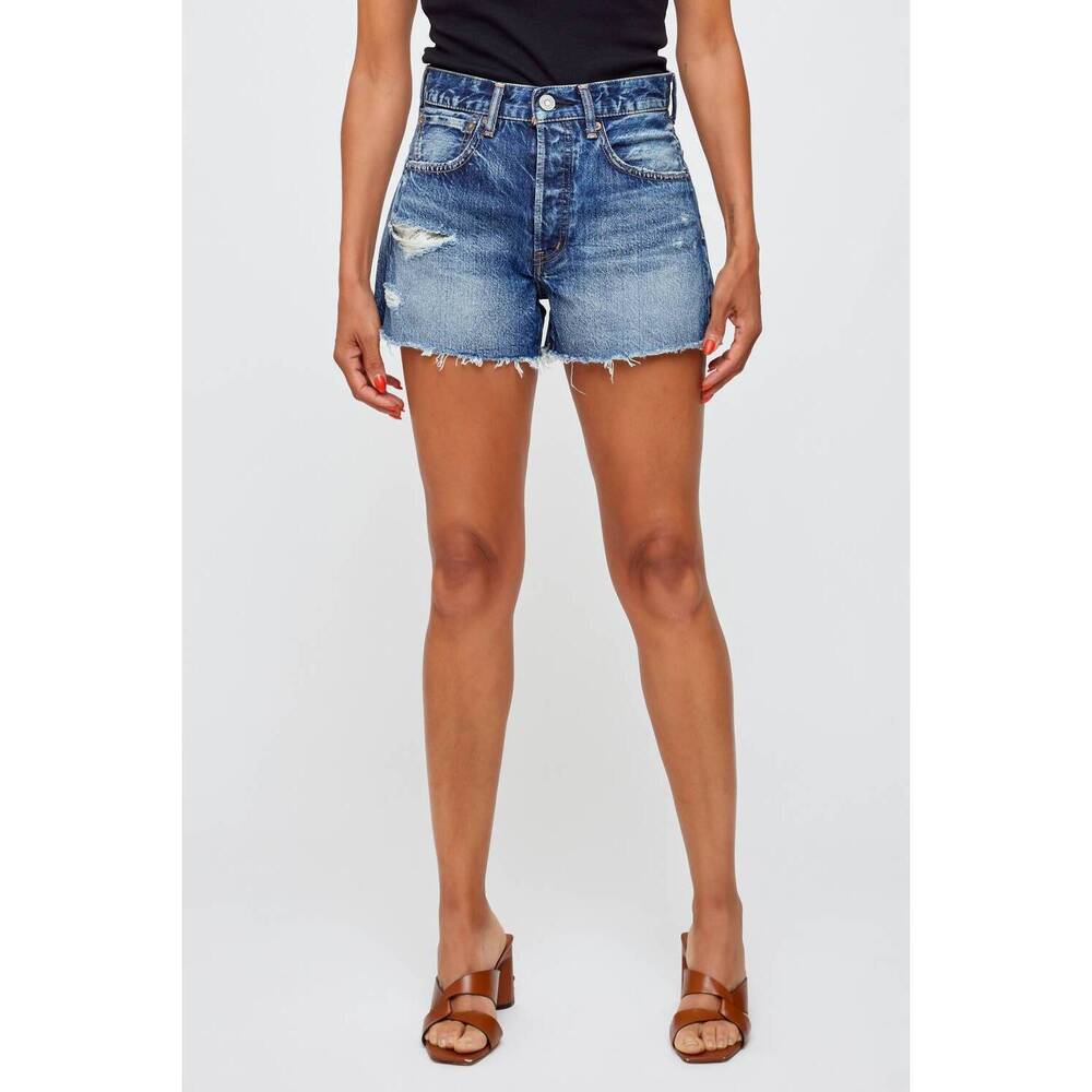 NEW MOUSSY willowick jean shorts in dark blue
